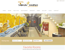 Tablet Screenshot of hotelvibhavharsh.com